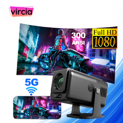 V1 Hot sell  Projector 4k Android 13 Projector 300ANSI ATV Dual Launcher Auto Keystone 4k 5G mini Portable Smart  LCD Projector