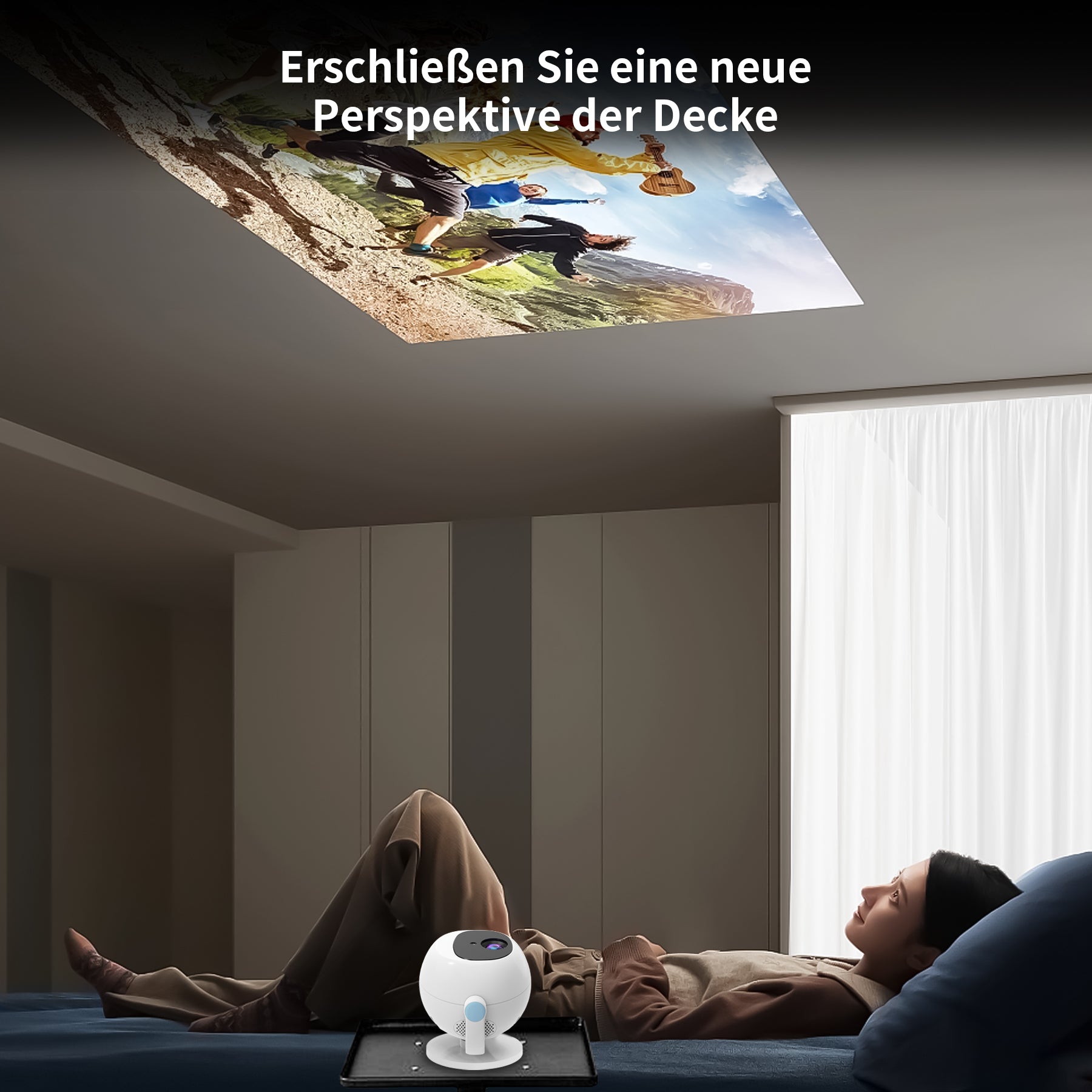 Smart Orb Projector Android 11 Bluetooth 5G Dual Band HD 4k HD Projector